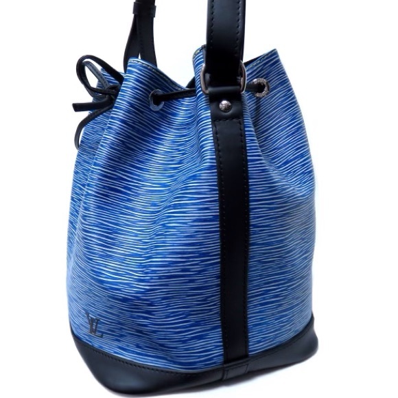 💎 ✨ LIKE NEW ✨💎  DENIM EPI LOUIS VUITTON noe BUCKET PULL STRING - Picture 6 of 16